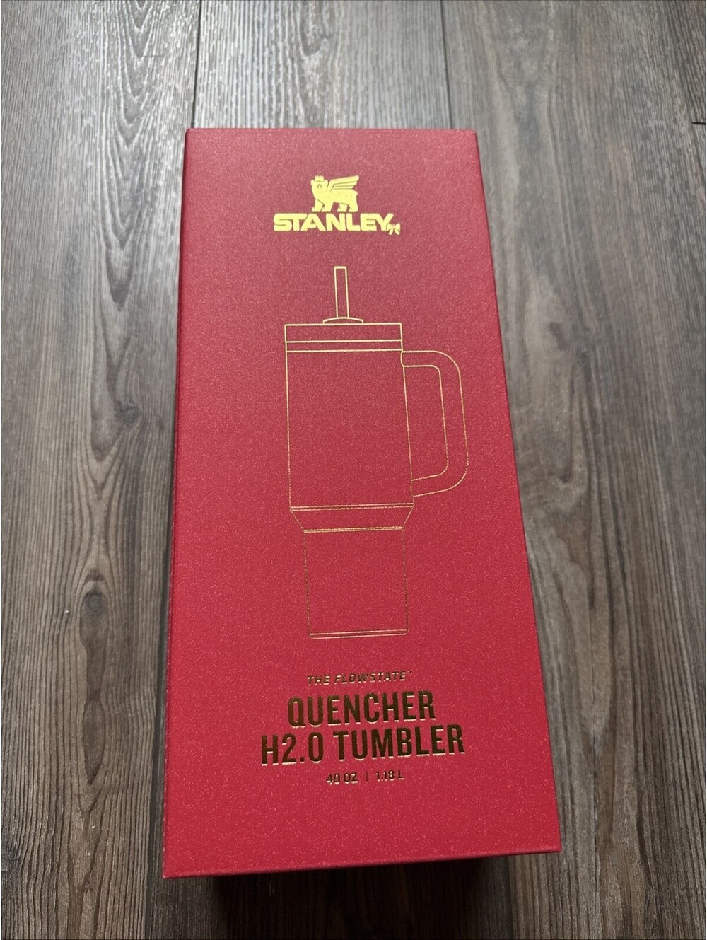 STANLEY Scarlet Tinsel Quencher H2.0 Flowstate Tumbler 40 oz Limited Edition NWB